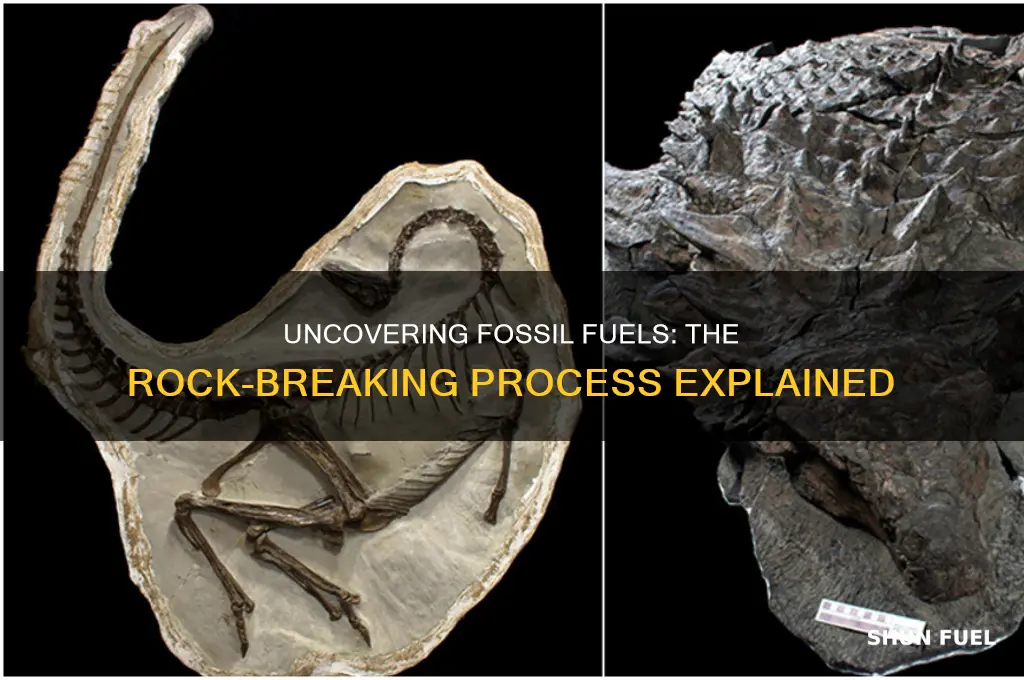what is the process of breaking rock in fossils fuel