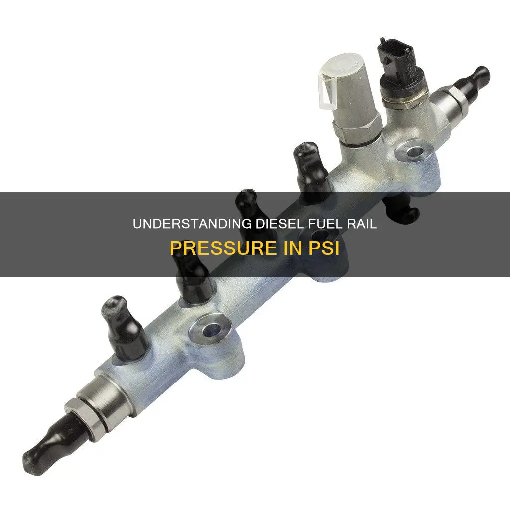 what is the psi of a diesel fuel rail