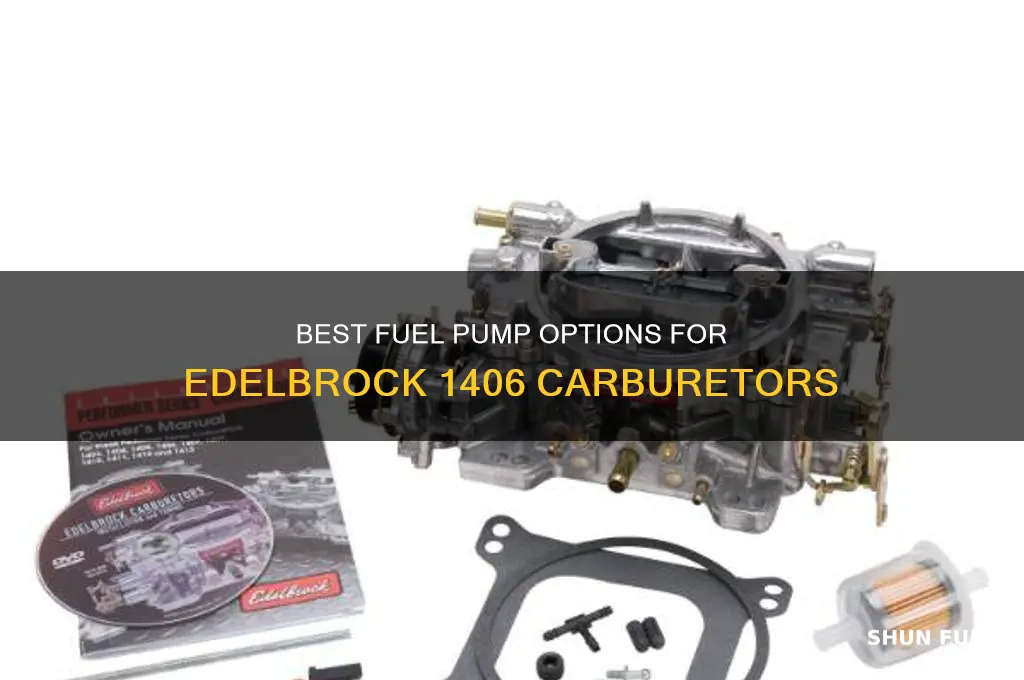 what is the recommended fuel pump for edelbrock 1406