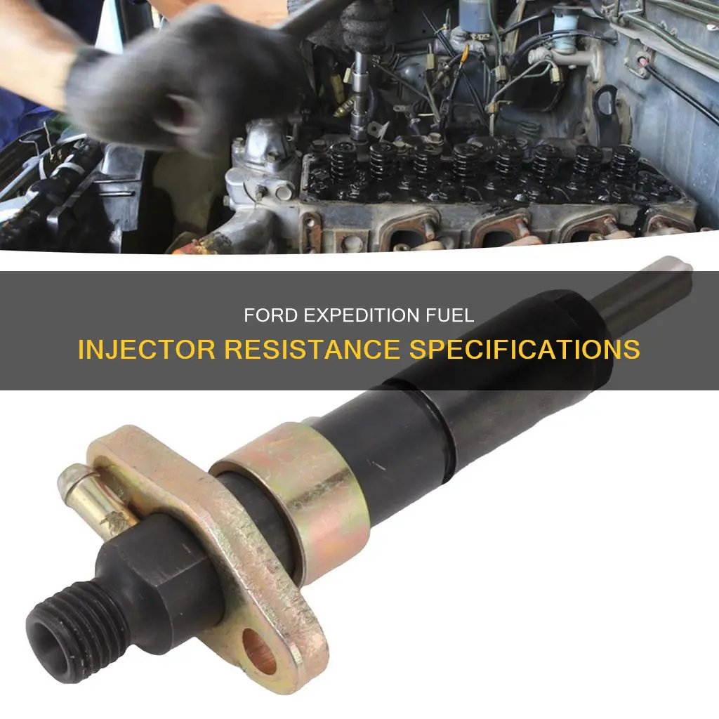 what is the resistance for fuel injector 2006 ford expedition