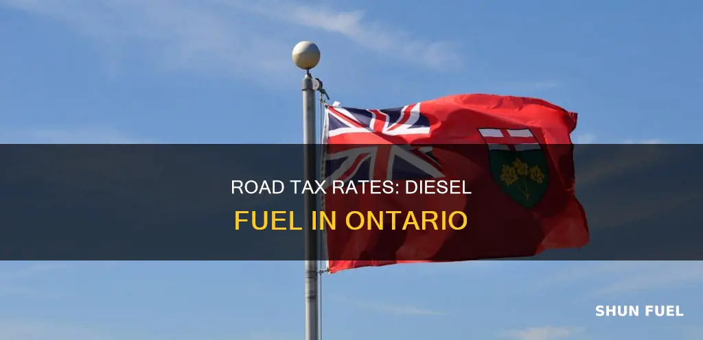 what is the road tax on diesel fuel ontario