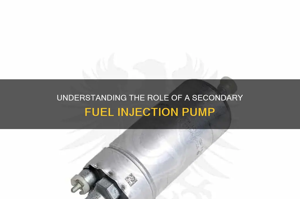 what is the secondary fuel injection pump