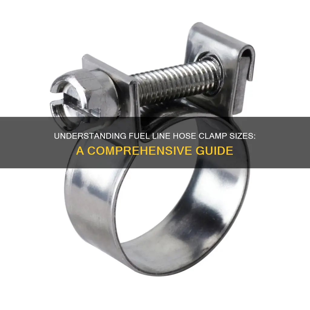 what is the size for a fuel line hose clamp