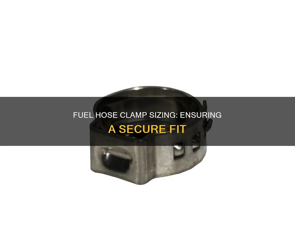 what is the size for a fuel line hose clamp