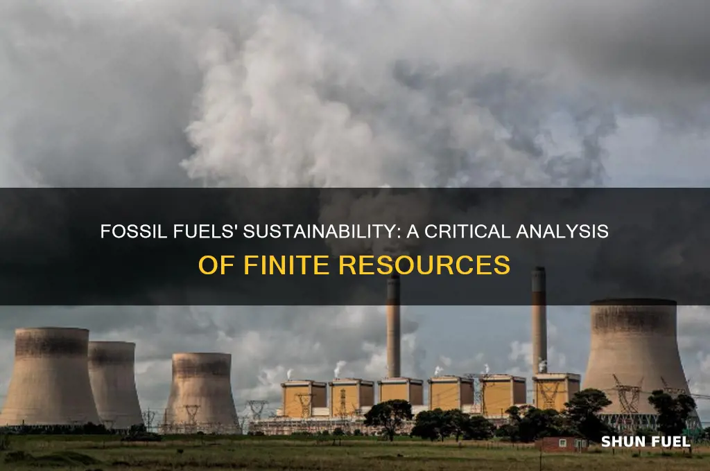 what is the sustainability of fossil fuels