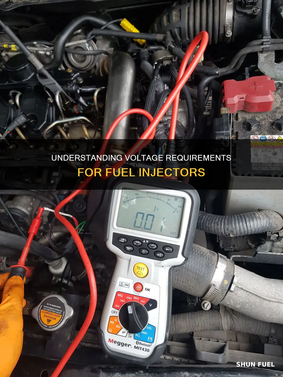 what is the voltage on a fuel injector