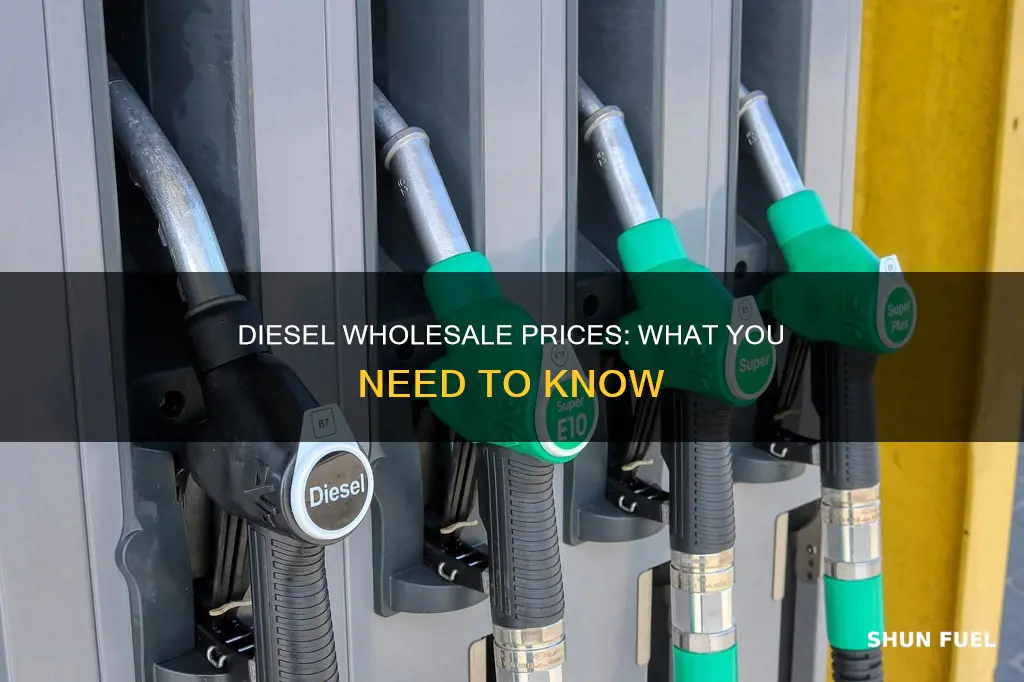 what is the wholesale price of diesel fuel
