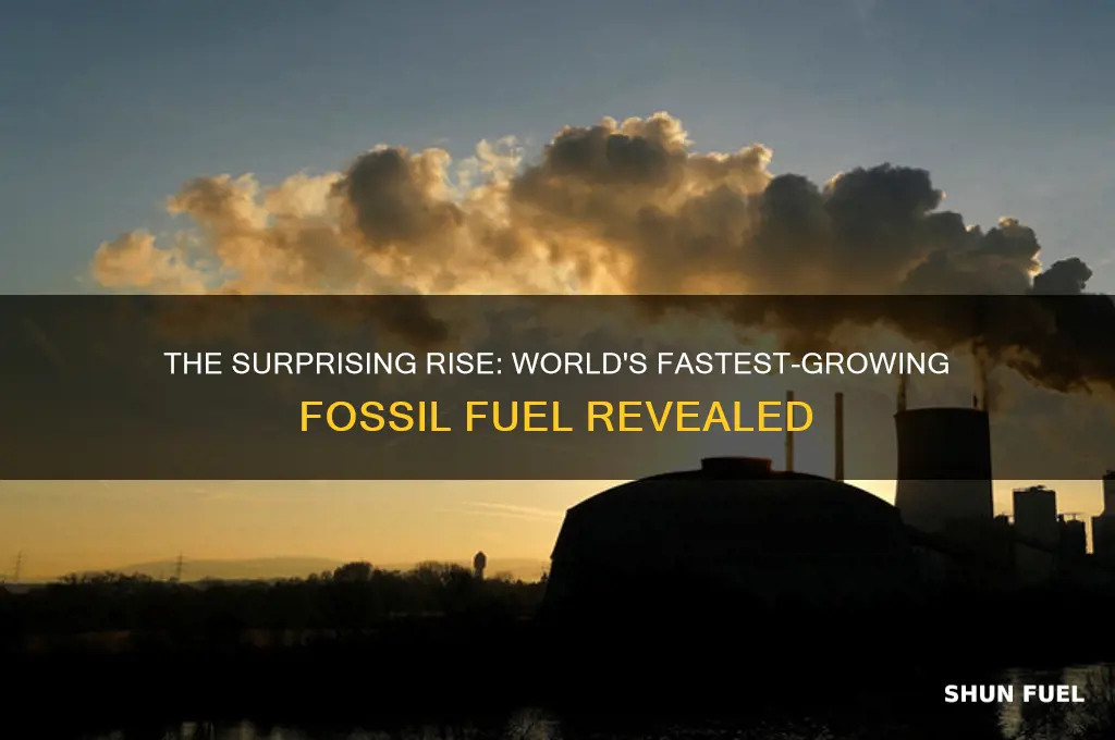 what is the worlds fastest growing fossil fuel
