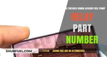 Honda Accord 1992 Fuel Pump Relay Part Number Guide