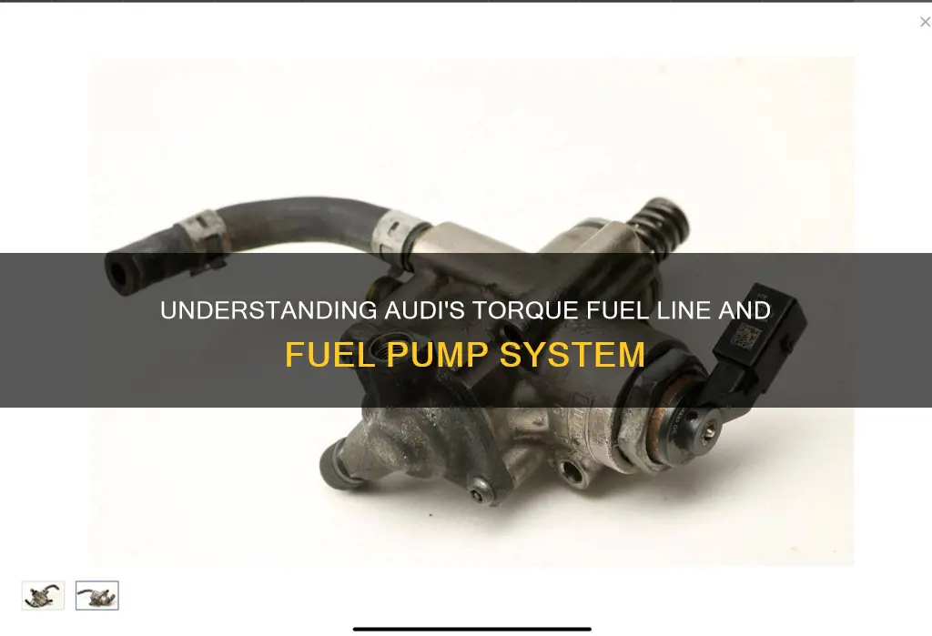 what is torque fuel line audi fuel pump