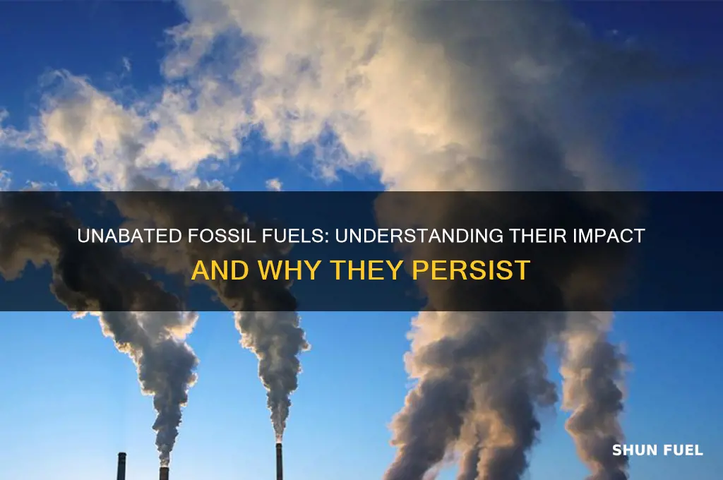 what is unabated fossil fuel