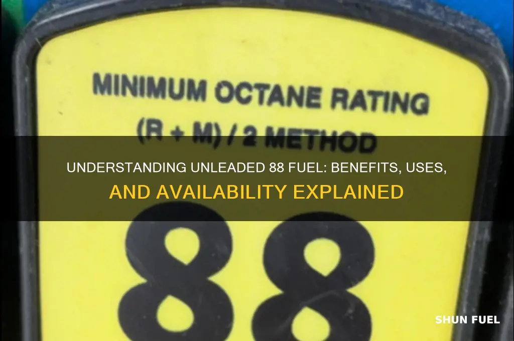 what is unleaded 88 fuel