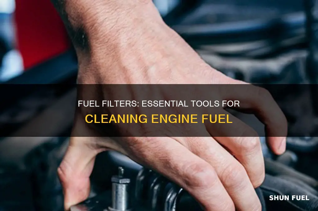 what is used to clean the fuel entering the engine