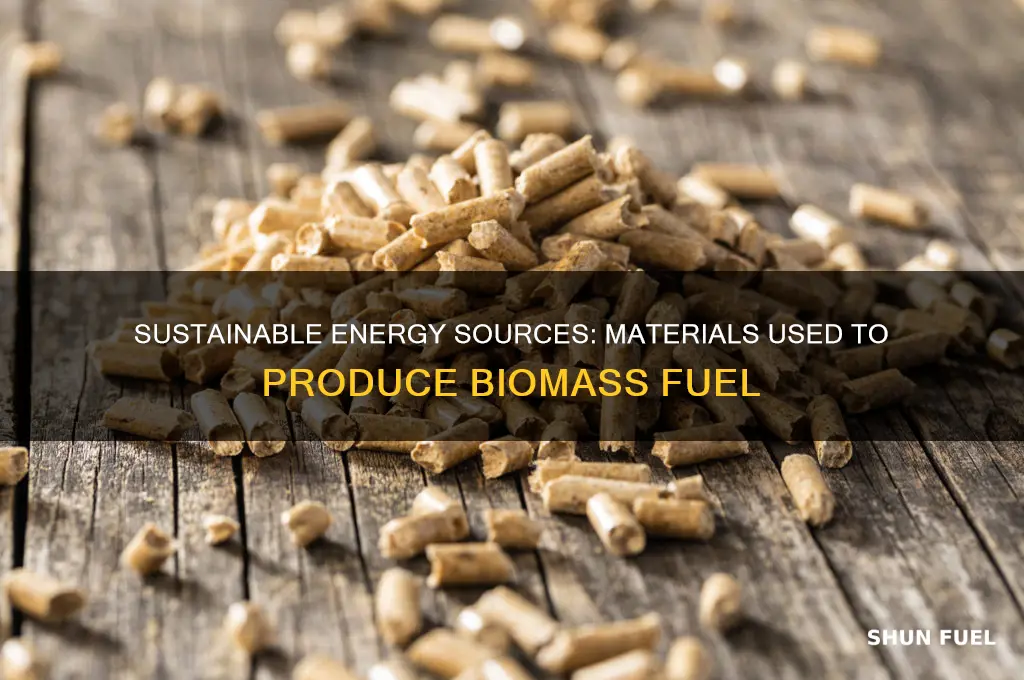 what is used to make biomass fuel