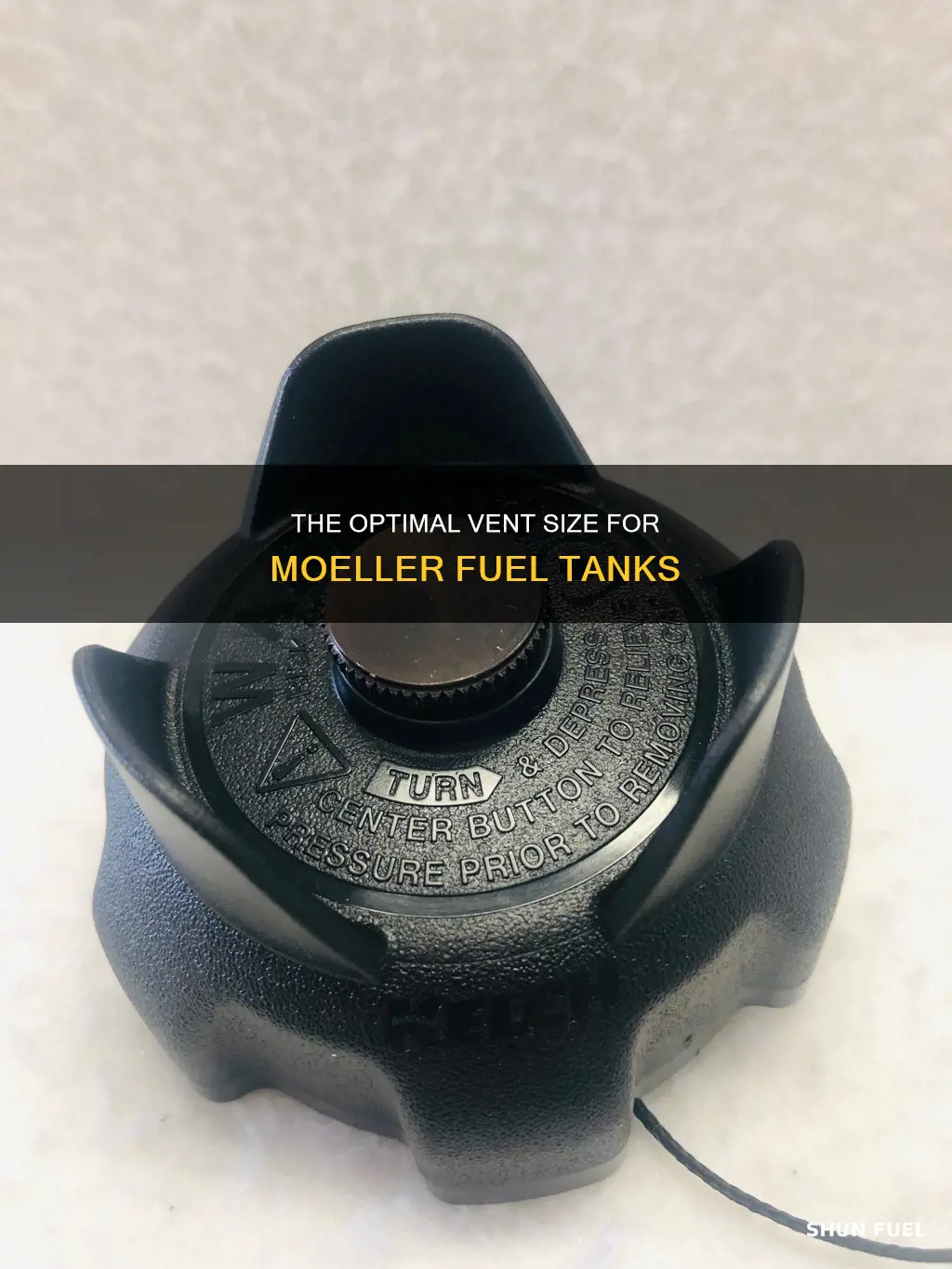 what is vent size moeller fuel tank
