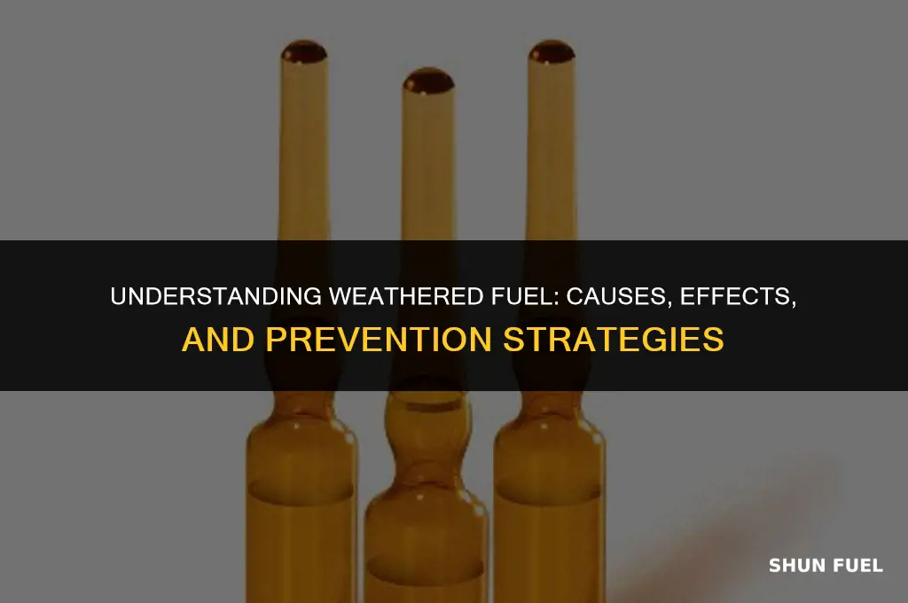 what is weathered fuel