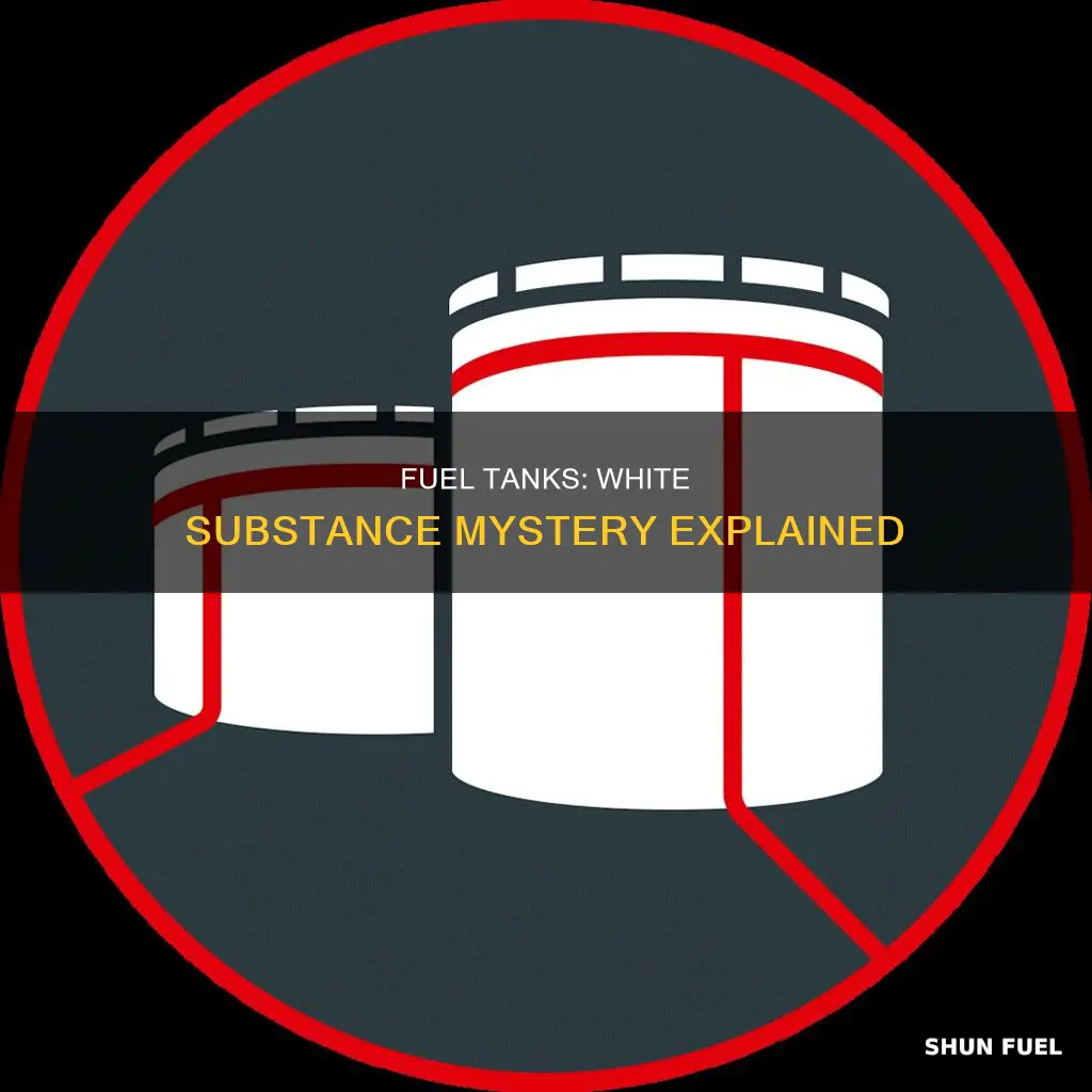what is white substance around fuel tanks
