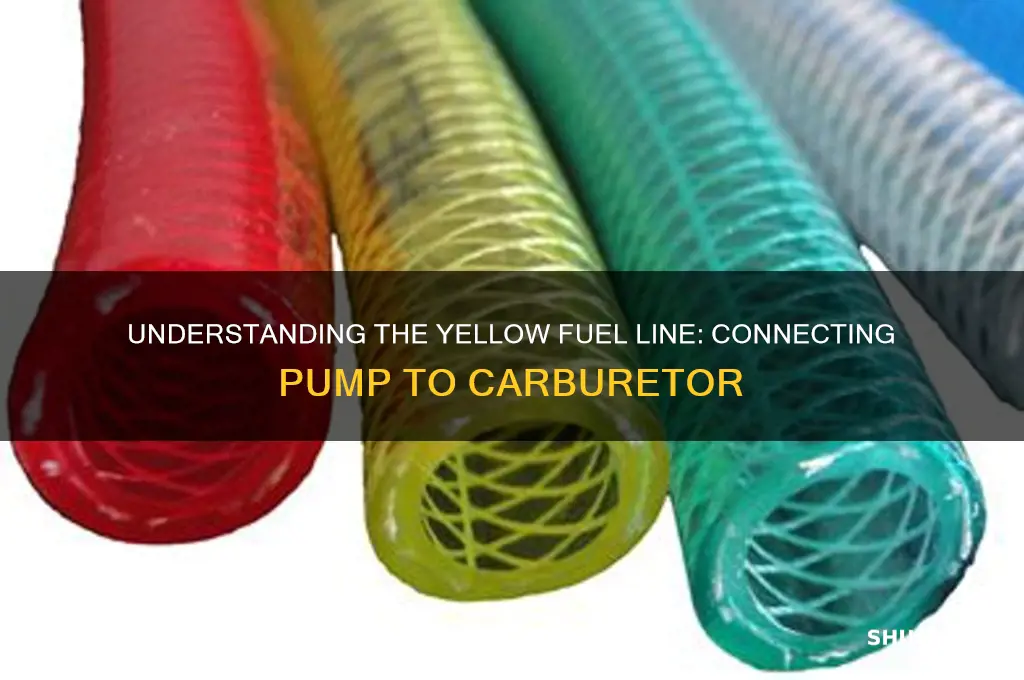 what is yellow tube connecting fuel pump to carburetor