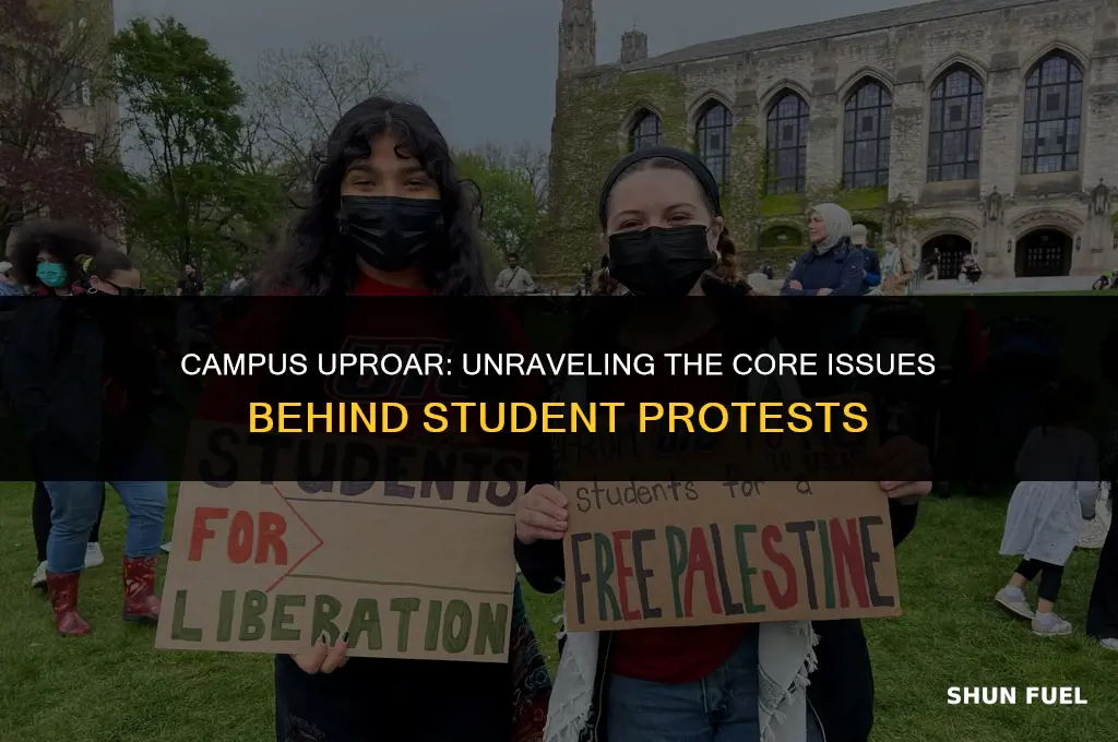 what issue fueled campus protests