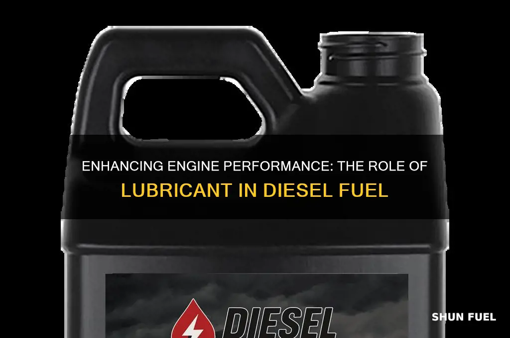 what isthe purpose of using lubricant-diesel fuel