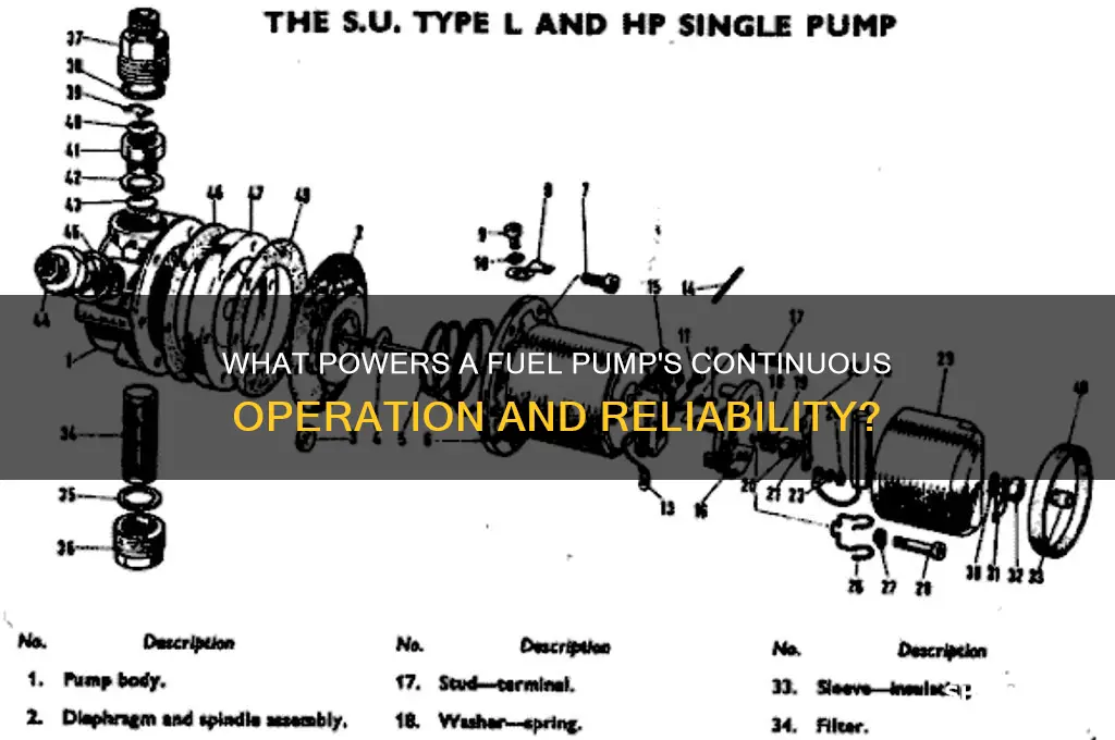 what keeps a fuel pump pumping