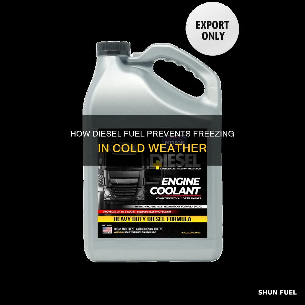 what keeps diesel fuel from freezing