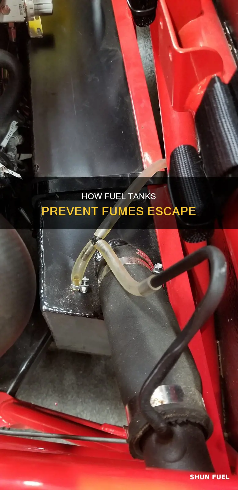 what keeps the fumes from going outside the fuel tank