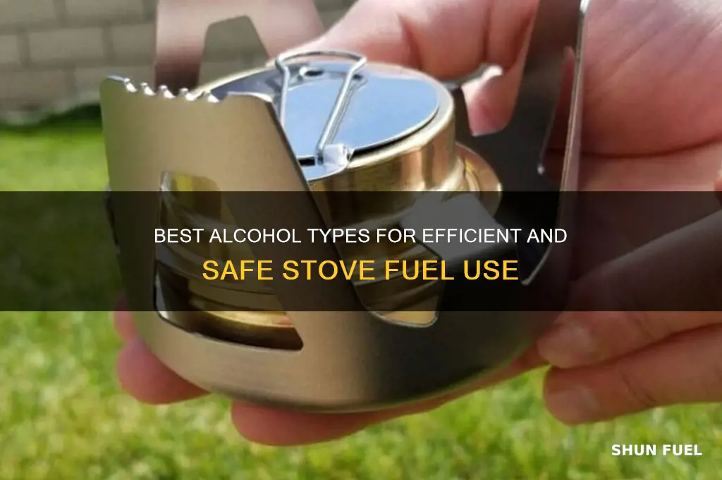what kind of alchohol is used for stove fuel
