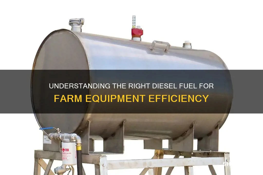 what kind of deisel fuel is used in farm equipment
