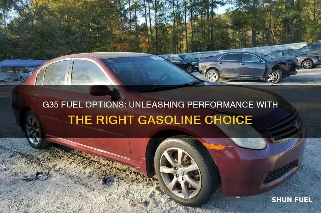 what kind of fuel can a g35 take