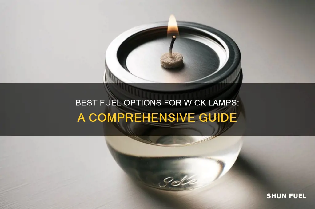 what kind of fuel can you burn in wick lampa