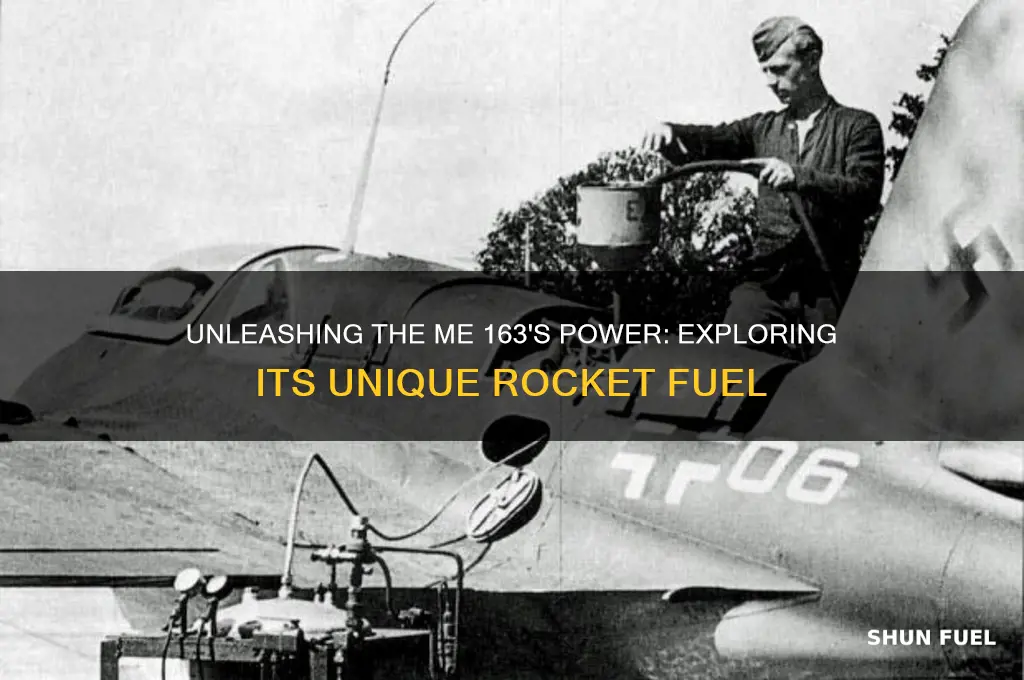 what kind of fuel did the me 163 use