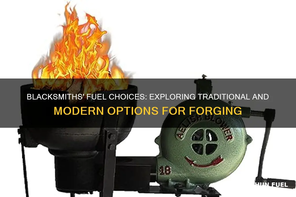 what kind of fuel do blacksmiths use