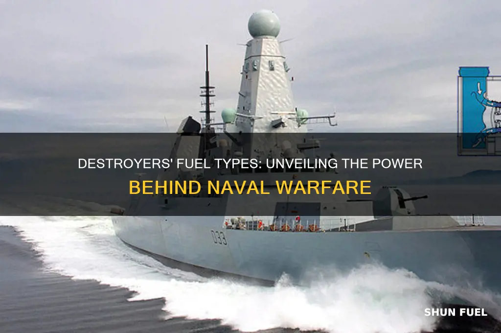 what kind of fuel do destroyers use