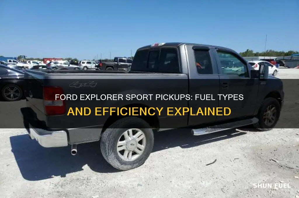 what kind of fuel do ford explorer spo pickups use