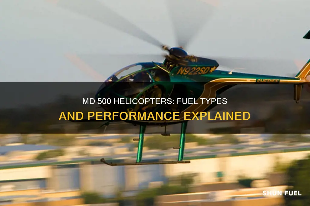 what kind of fuel do helicopters md 500 use