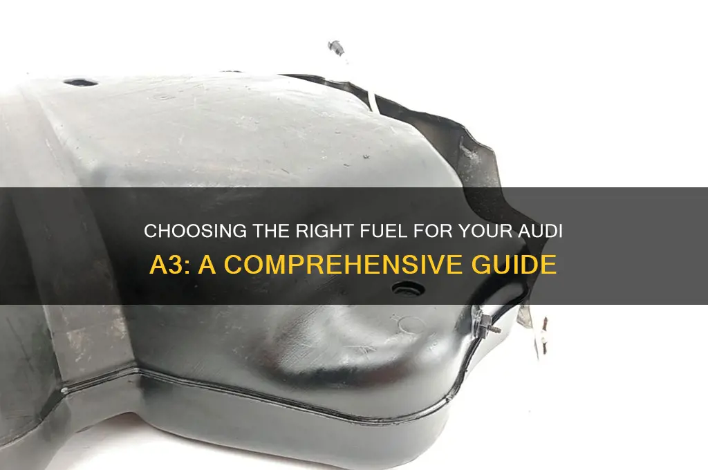 what kind of fuel do i use for audi a3
