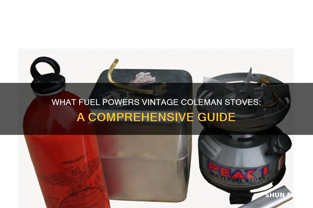 what kind of fuel do old coleman stoves use
