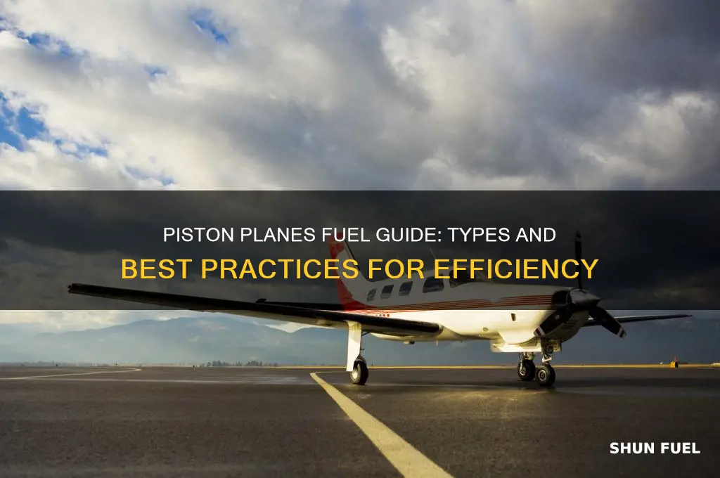 what kind of fuel do piston planes use