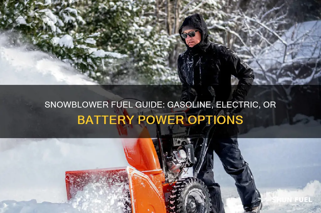what kind of fuel do snowblowers use