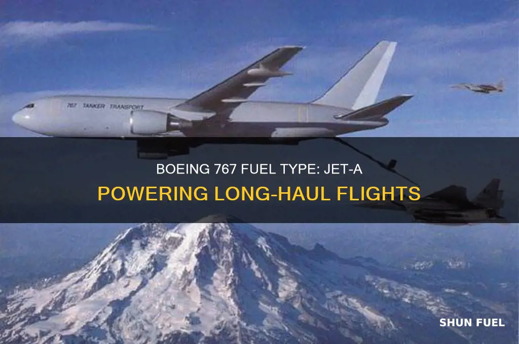 what kind of fuel does a boeing 767 use