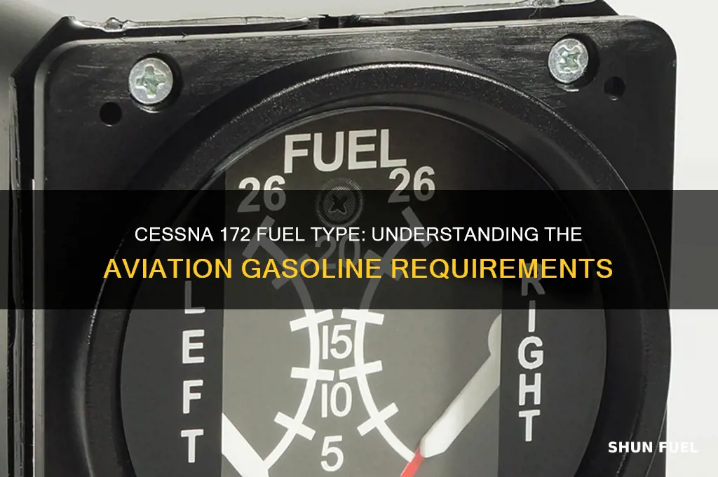 what kind of fuel does a c172 use