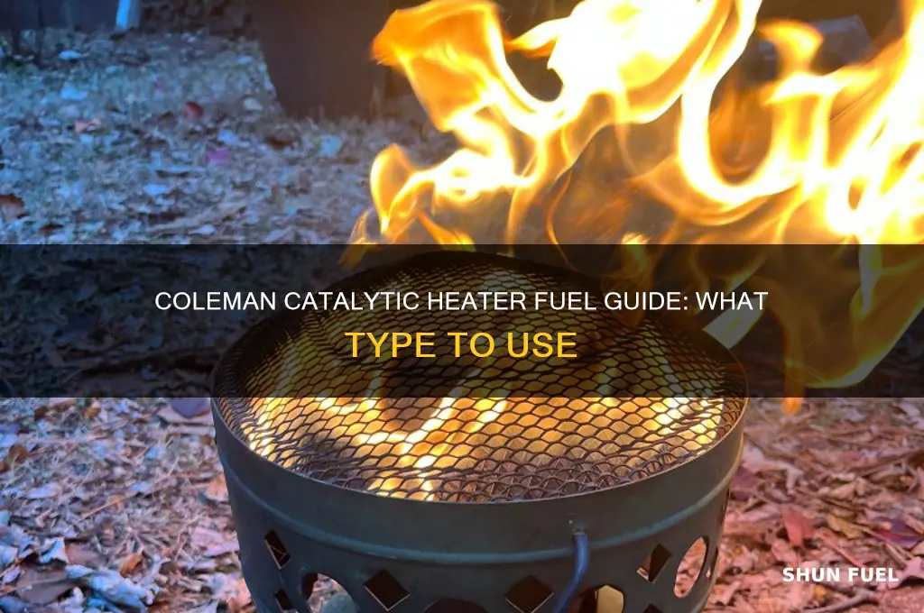what kind of fuel does a coleman catalytic heater use