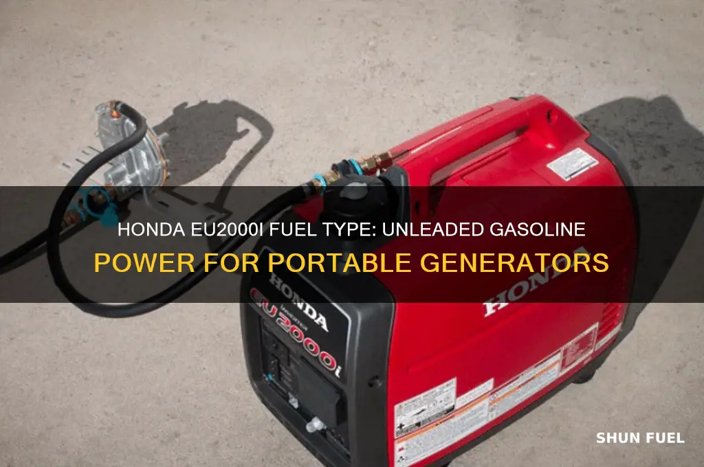 what kind of fuel does a honda eu eu2000i use