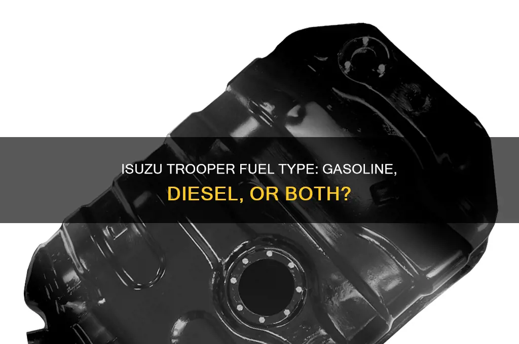 what kind of fuel does a isuzu trooper used