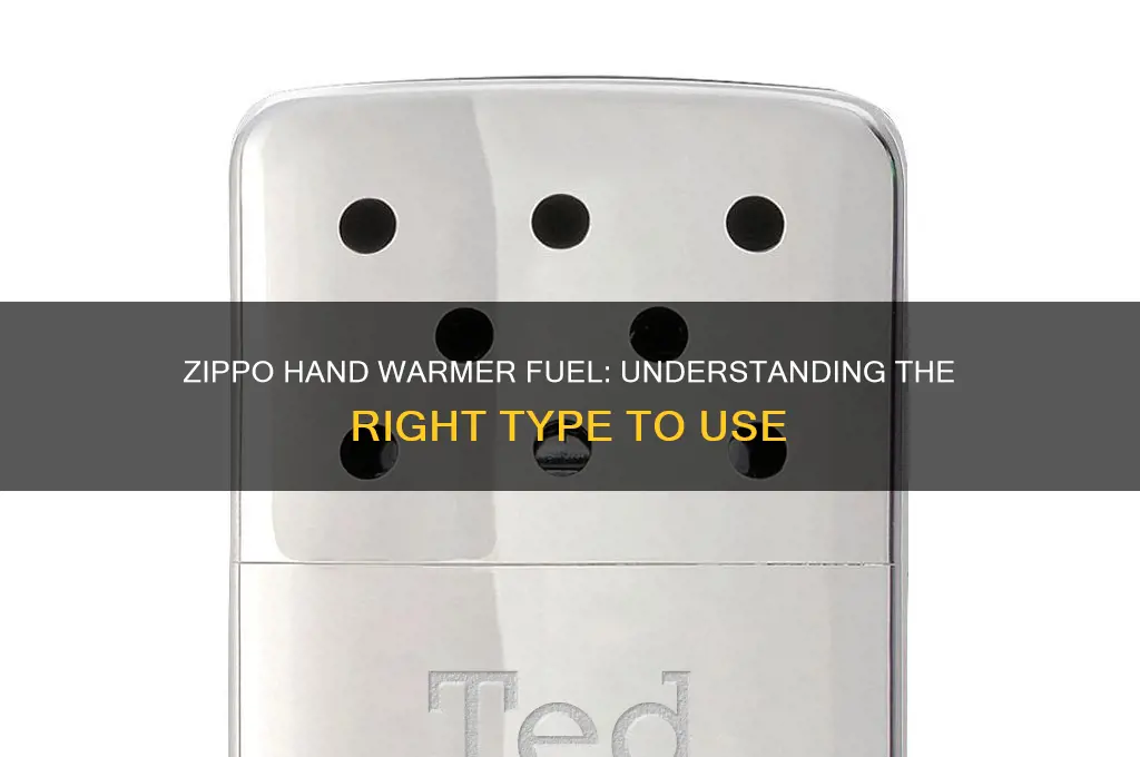 what kind of fuel does a zippo hand warmer use