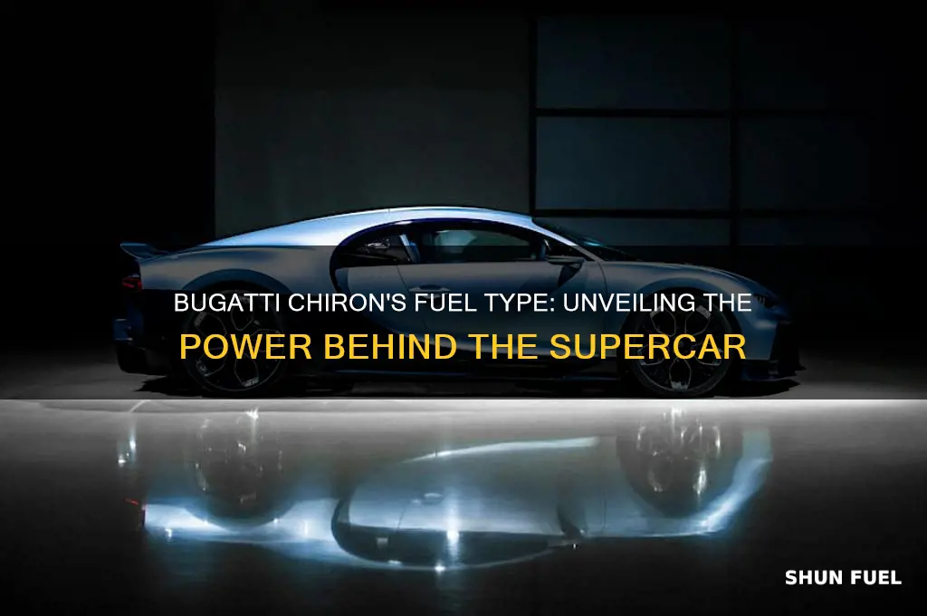 what kind of fuel does bugatti chiron use