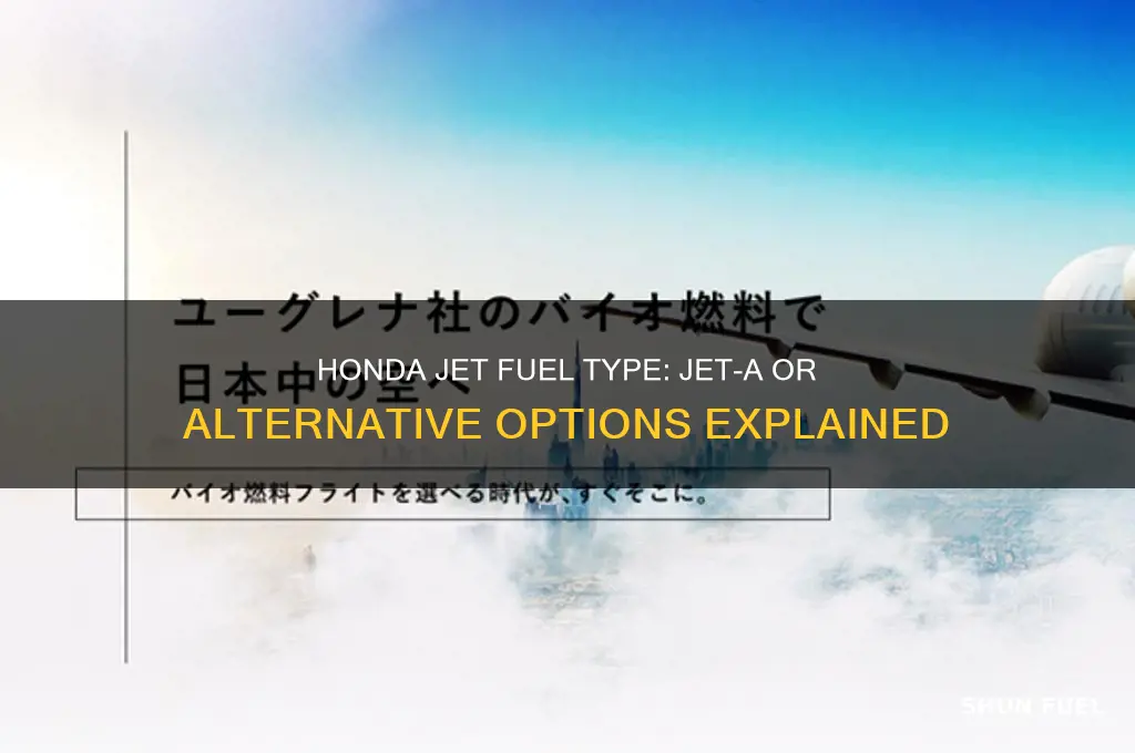 what kind of fuel does honda jet use