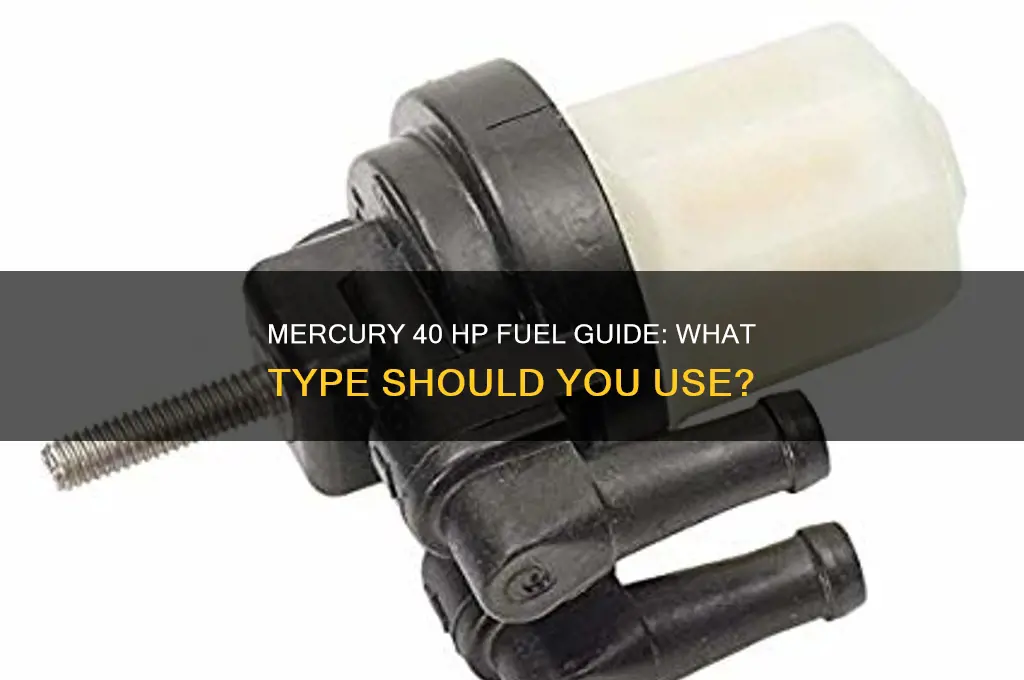 what kind of fuel does my 40 hp mercury use