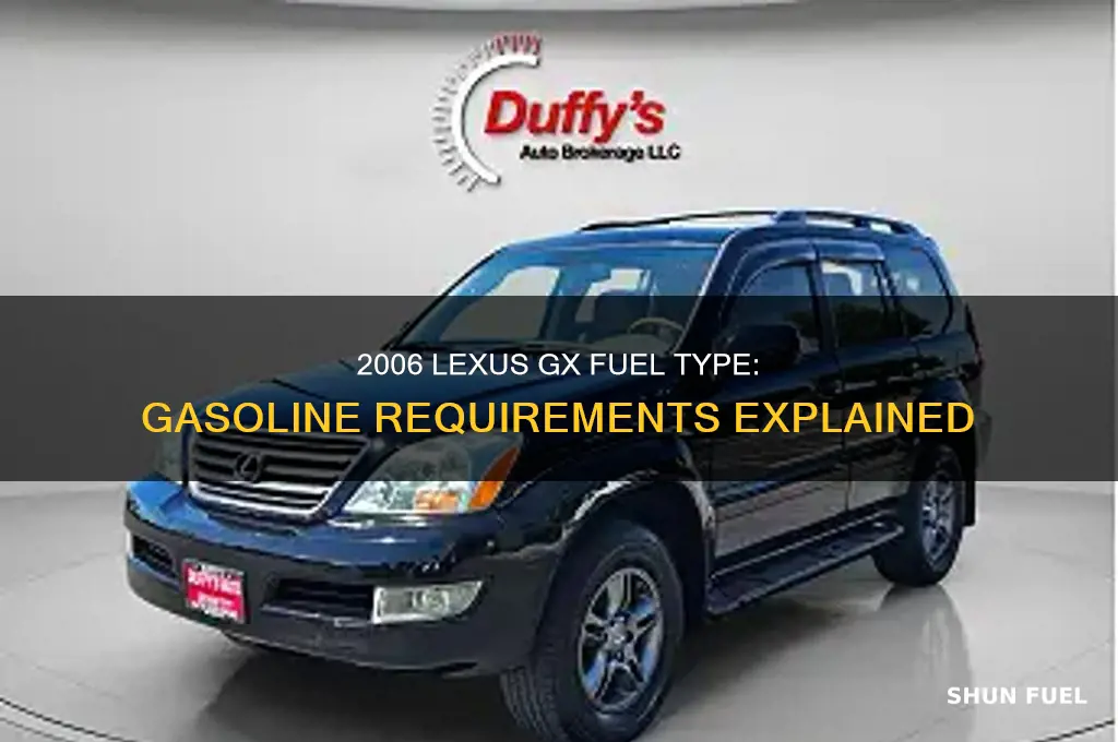 what kind of fuel does the 2006 lexus gx use